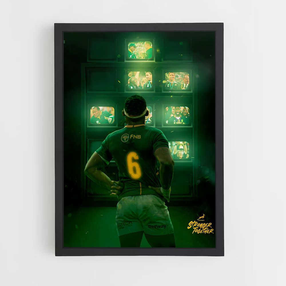 Poster Légende Springbok – affiche Rugby (vue 2)