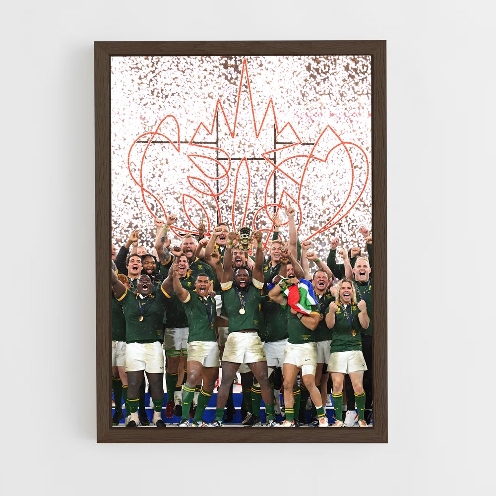 Poster Victoire des Springboks – affiche Rugby (vue 5)