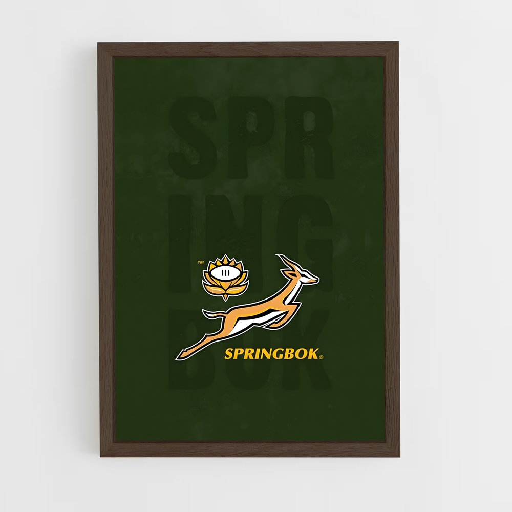 Poster Springbok Élan – affiche Rugby (vue 5)