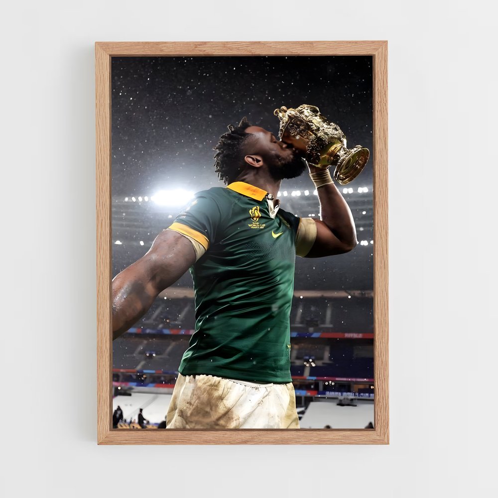 Poster Victoire Springbok – affiche Rugby (vue 4)