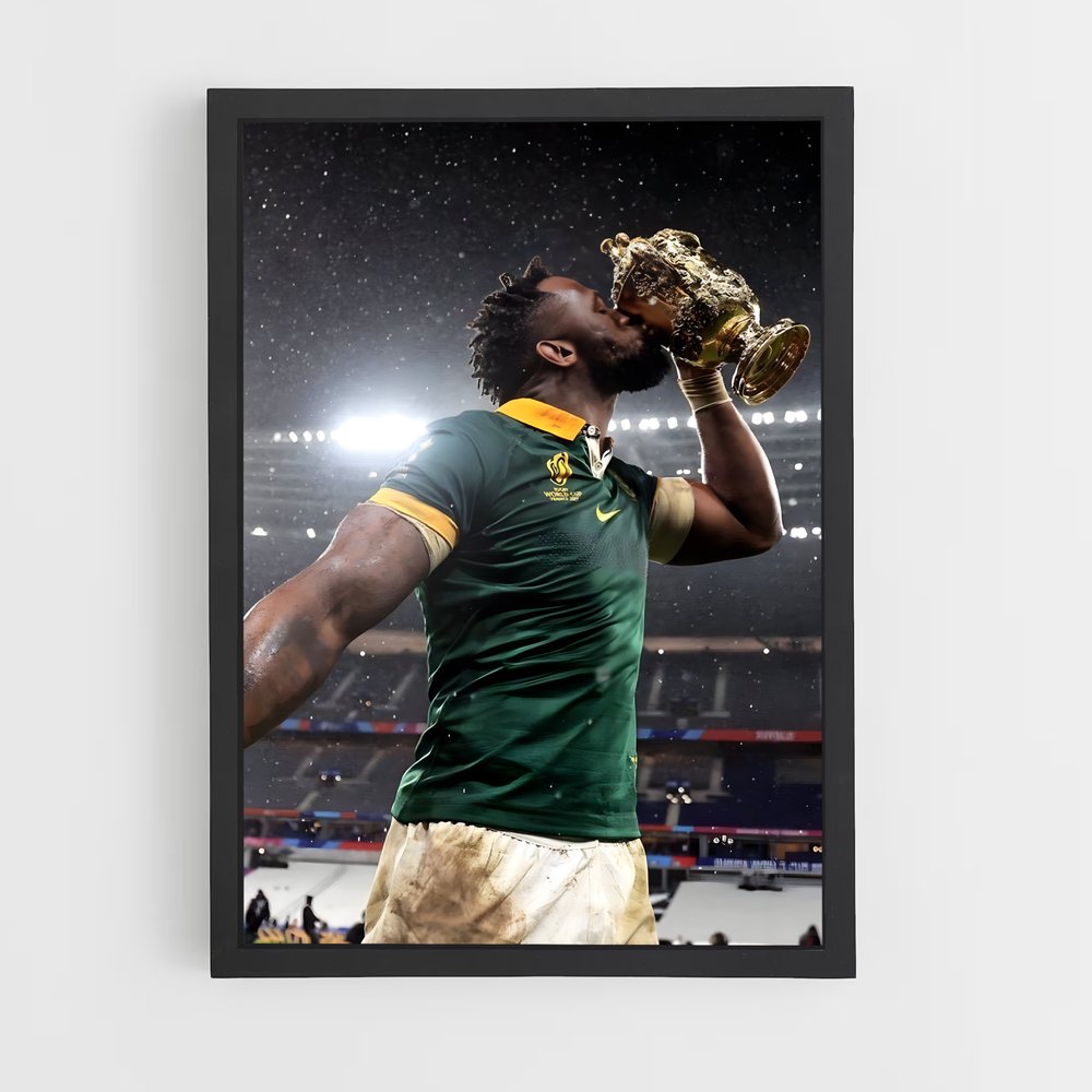 Poster Victoire Springbok – affiche Rugby (vue 2)