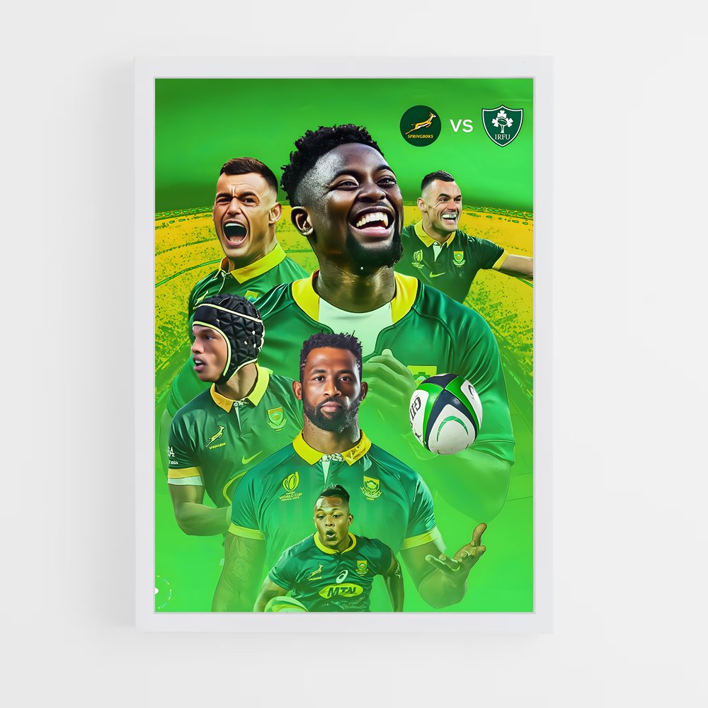 Poster Triomphe Rugby Springboks (vue 3)