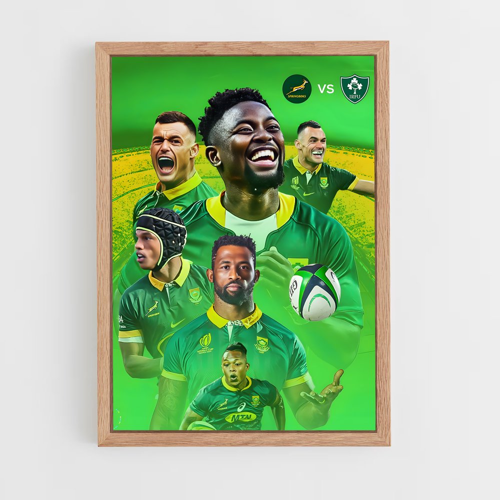 Poster Triomphe Rugby Springboks (vue 4)