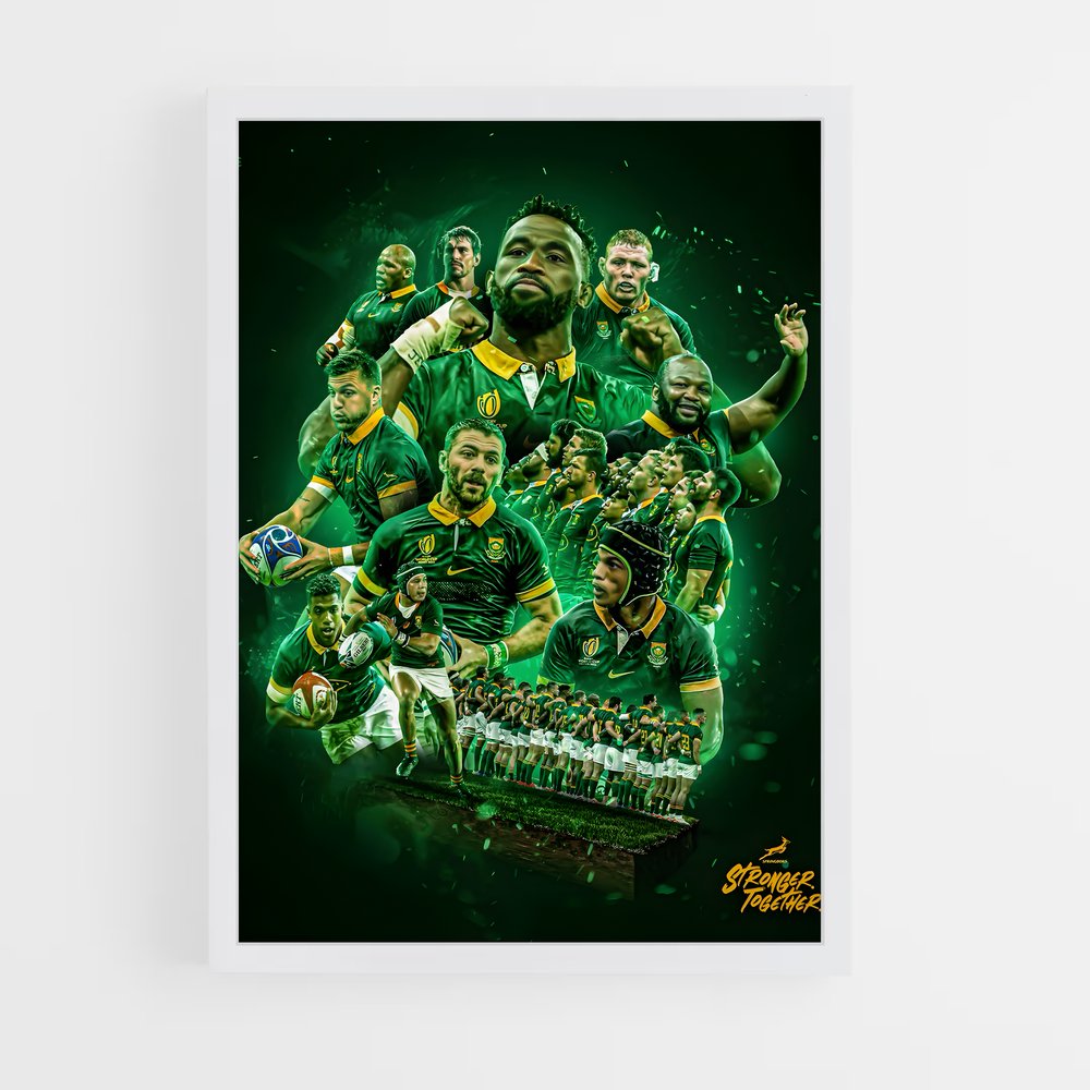 Poster Springboks Champions – affiche Rugby (vue 3)