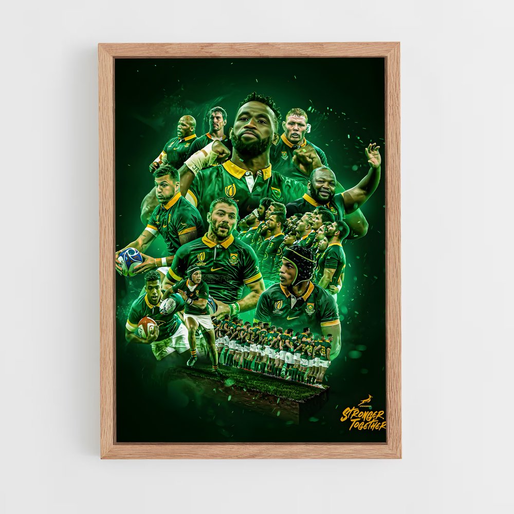 Poster Springboks Champions – affiche Rugby (vue 4)