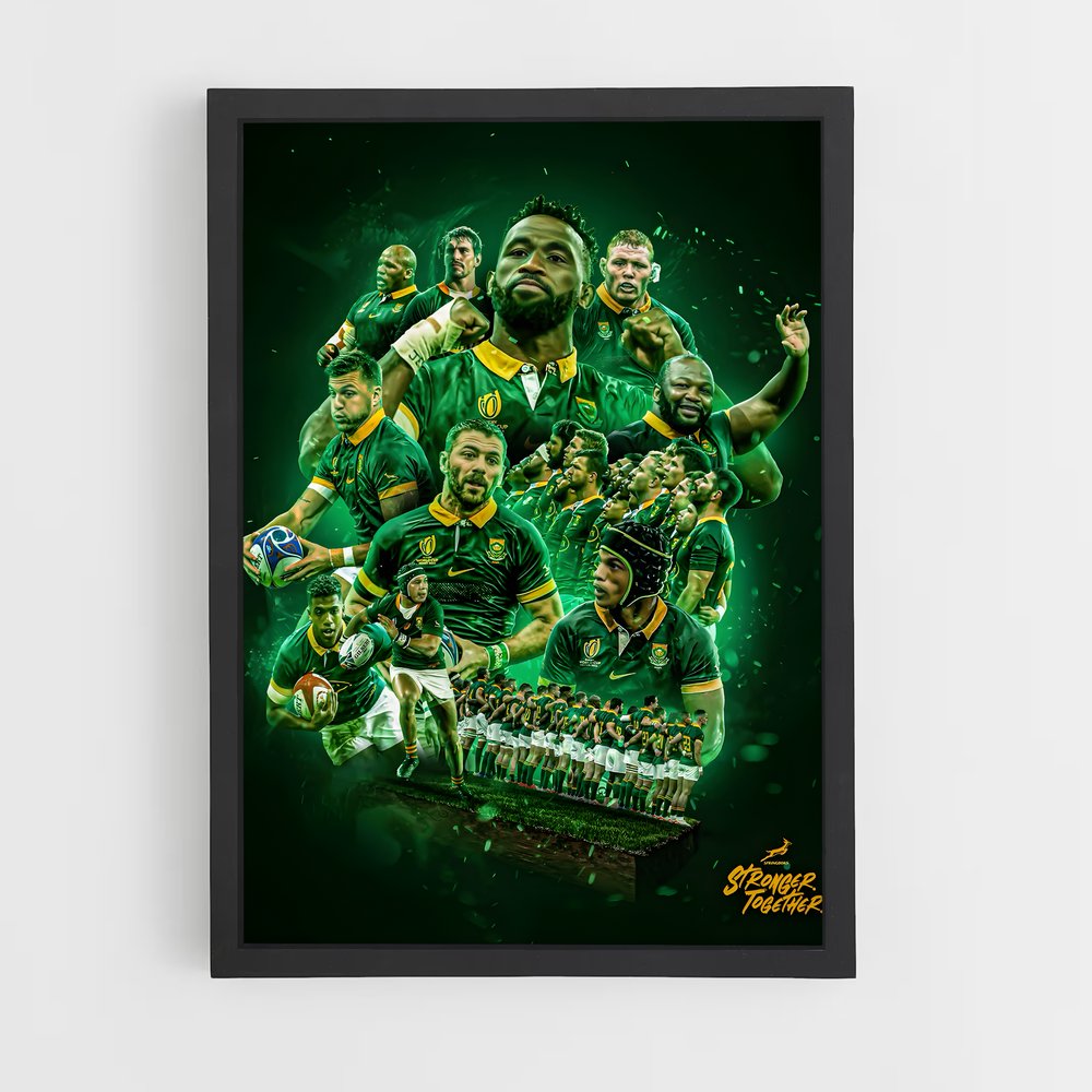 Poster Springboks Champions – affiche Rugby (vue 2)