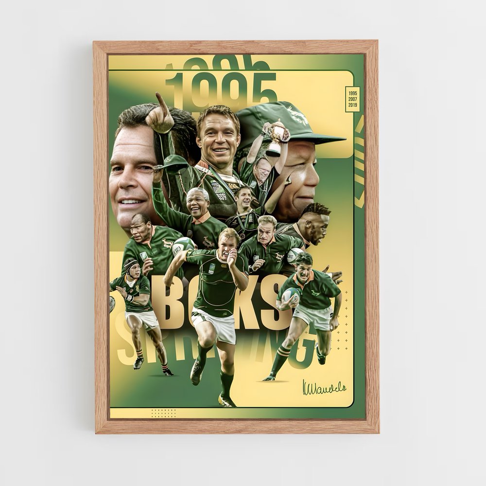 Poster Springboks Énergie – affiche Rugby (vue 4)
