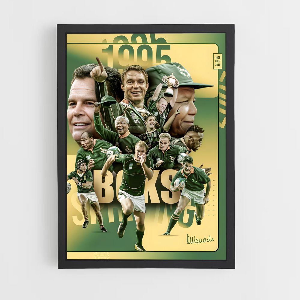 Poster Springboks Énergie – affiche Rugby (vue 2)