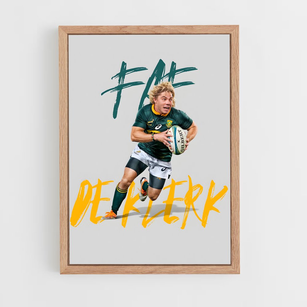 Poster Springbok Dynamique – affiche Rugby (vue 4)