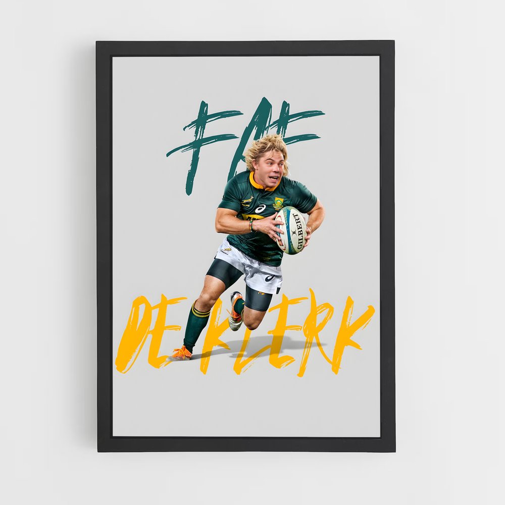 Poster Springbok Dynamique – affiche Rugby (vue 2)