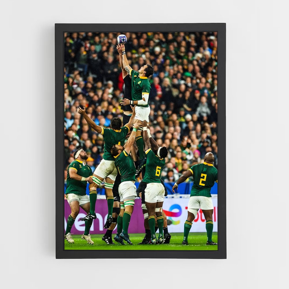 Poster Ascension Springbok – affiche Rugby (vue 2)