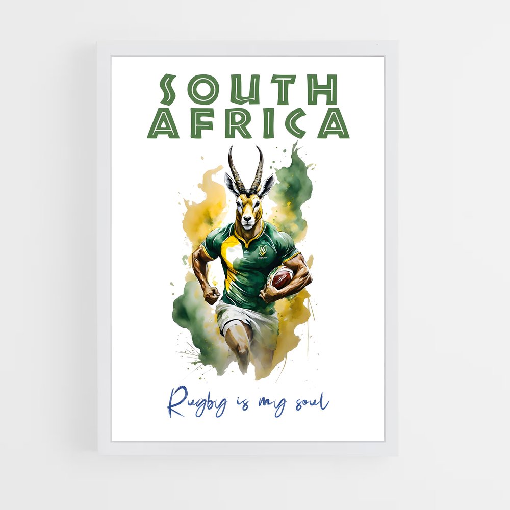 Poster Springbok Rugbyman (vue 3)