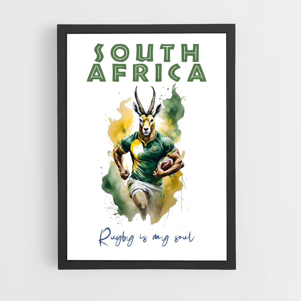 Poster Springbok Rugbyman (vue 2)