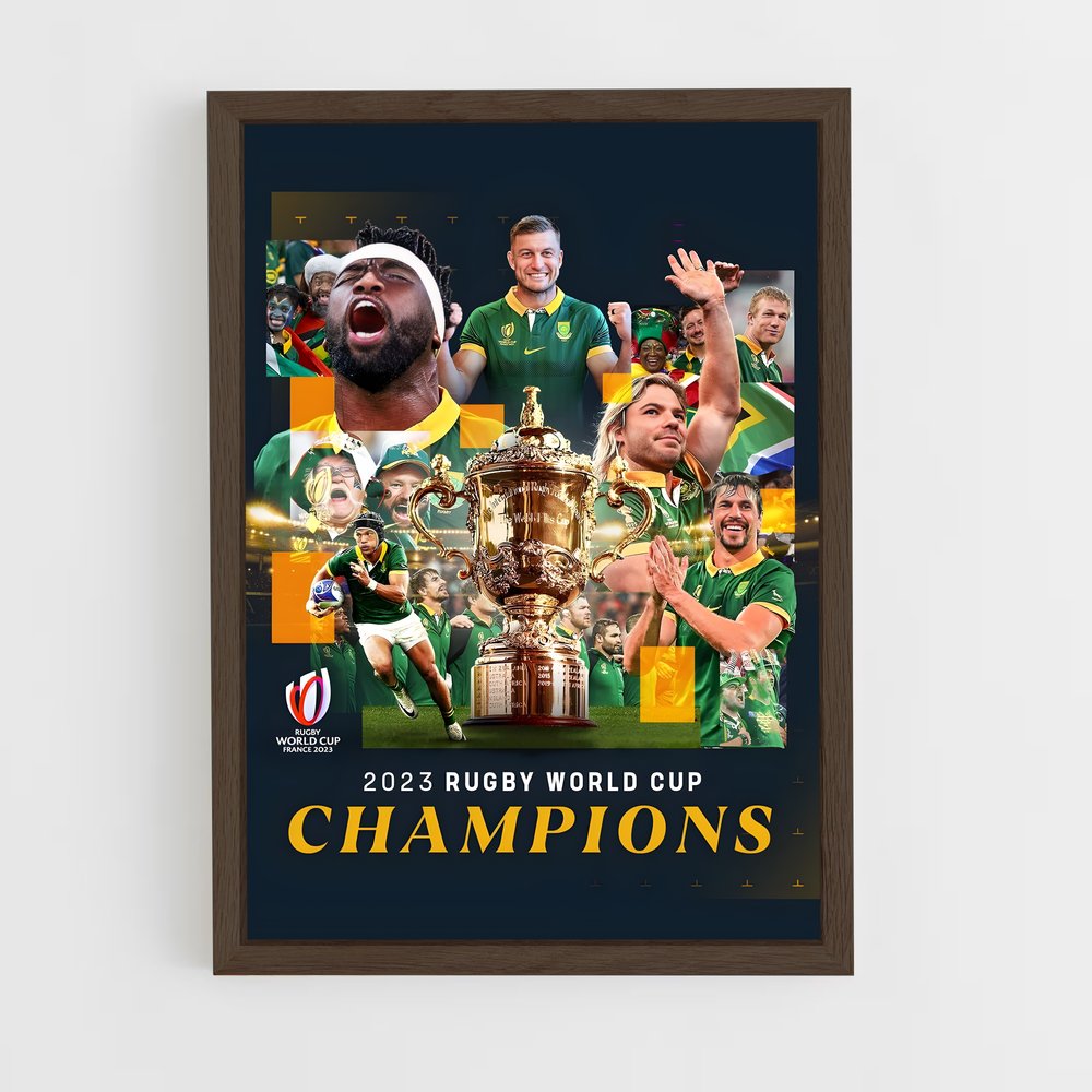 Poster Victoire Légendaire Springboks – affiche Rugby (vue 5)