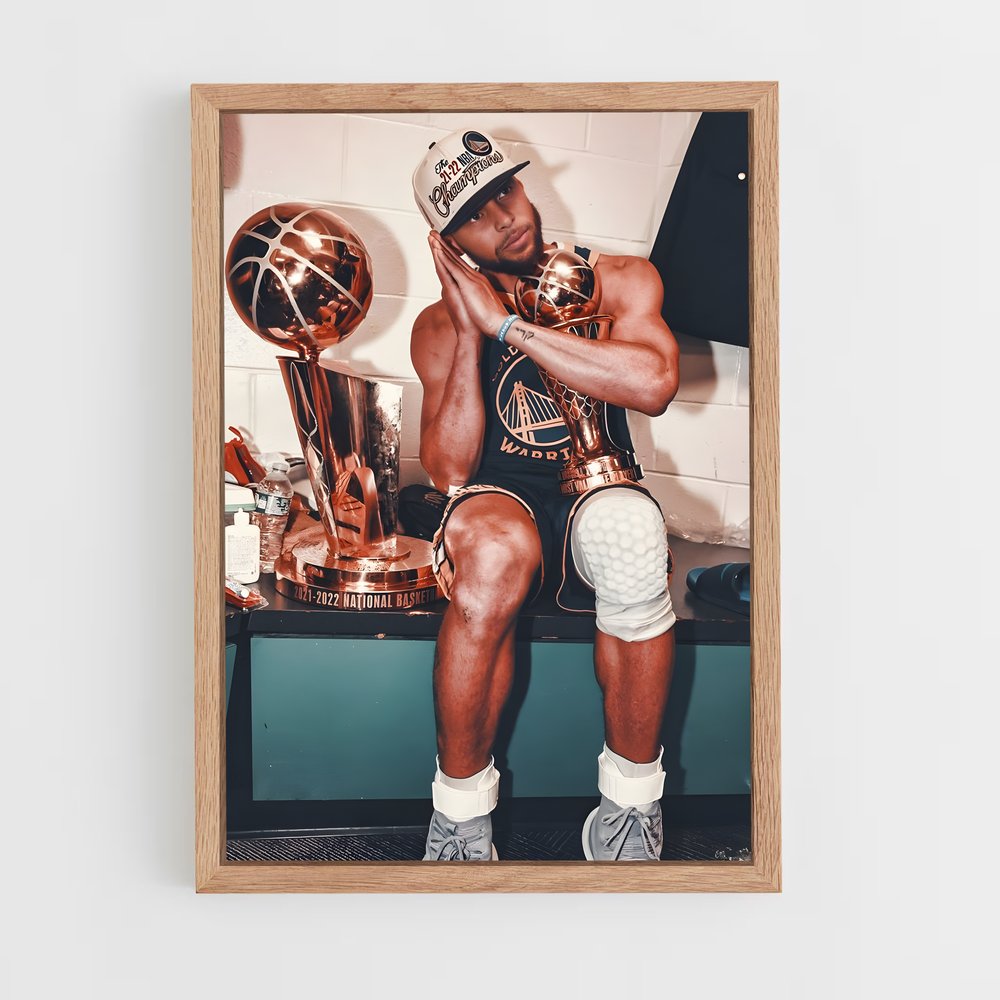 Poster Stephen Curry Ballon – affiche Basketball (vue 4)