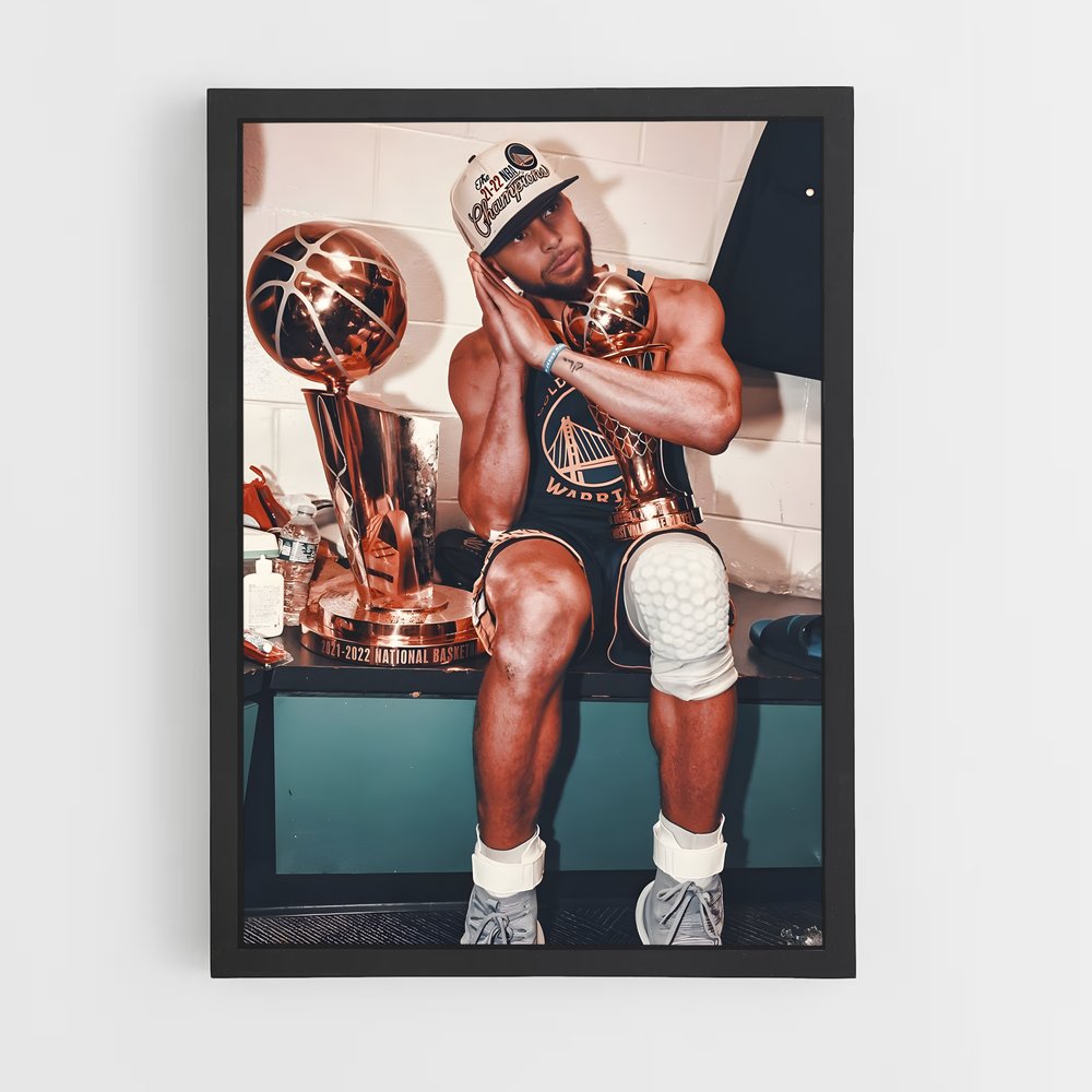 Poster Stephen Curry Ballon – affiche Basketball (vue 2)