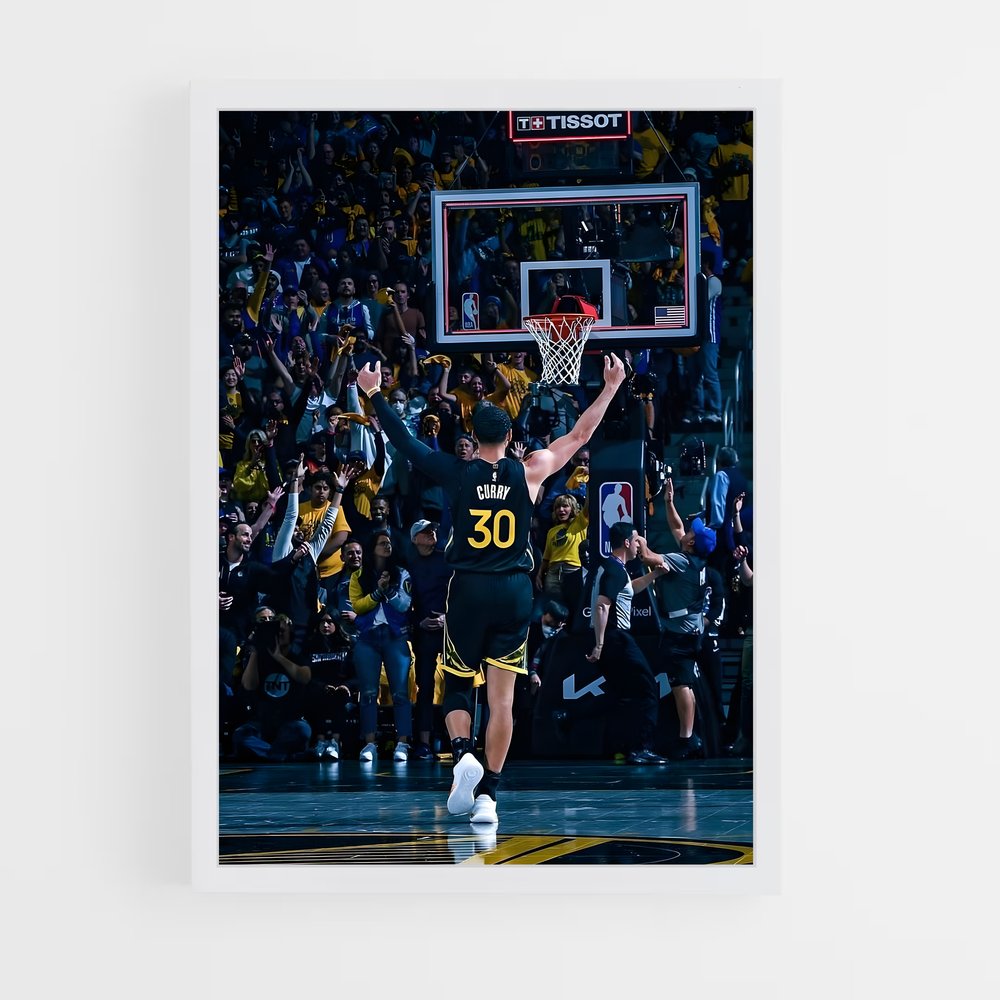 Poster Stephen Curry Panier – affiche Basketball (vue 3)