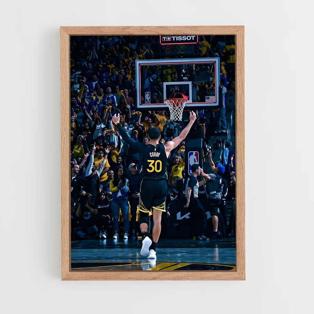 Poster Stephen Curry Panier – affiche Basketball (vue 4)