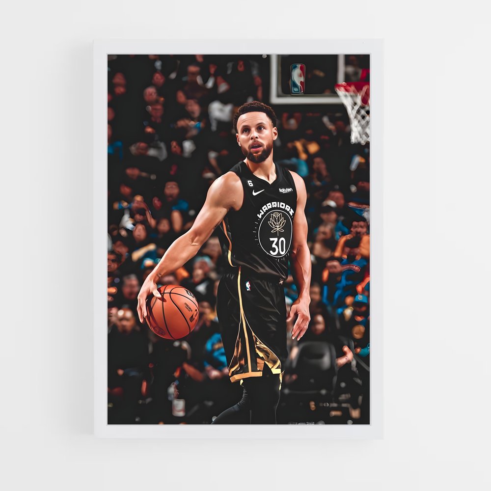 Poster Stephen Curry Dribbles – affiche Basketball (vue 3)