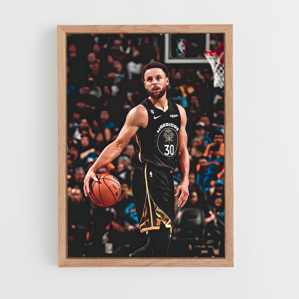 Poster Stephen Curry Dribbles – affiche Basketball (vue 4)