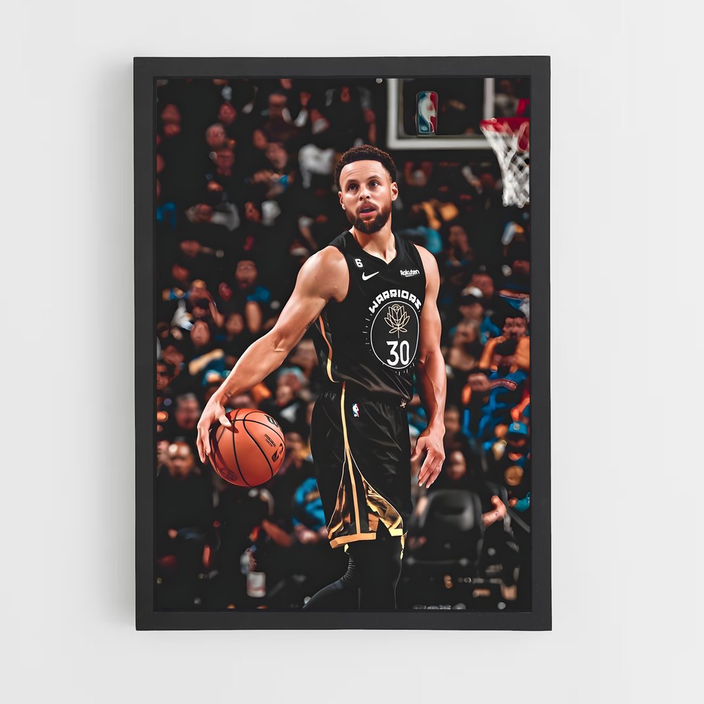 Poster Stephen Curry Dribbles – affiche Basketball (vue 2)
