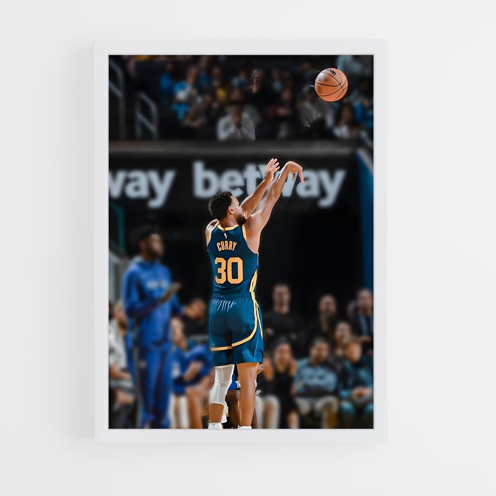 Poster Tir Stephen Curry – affiche Basketball (vue 3)