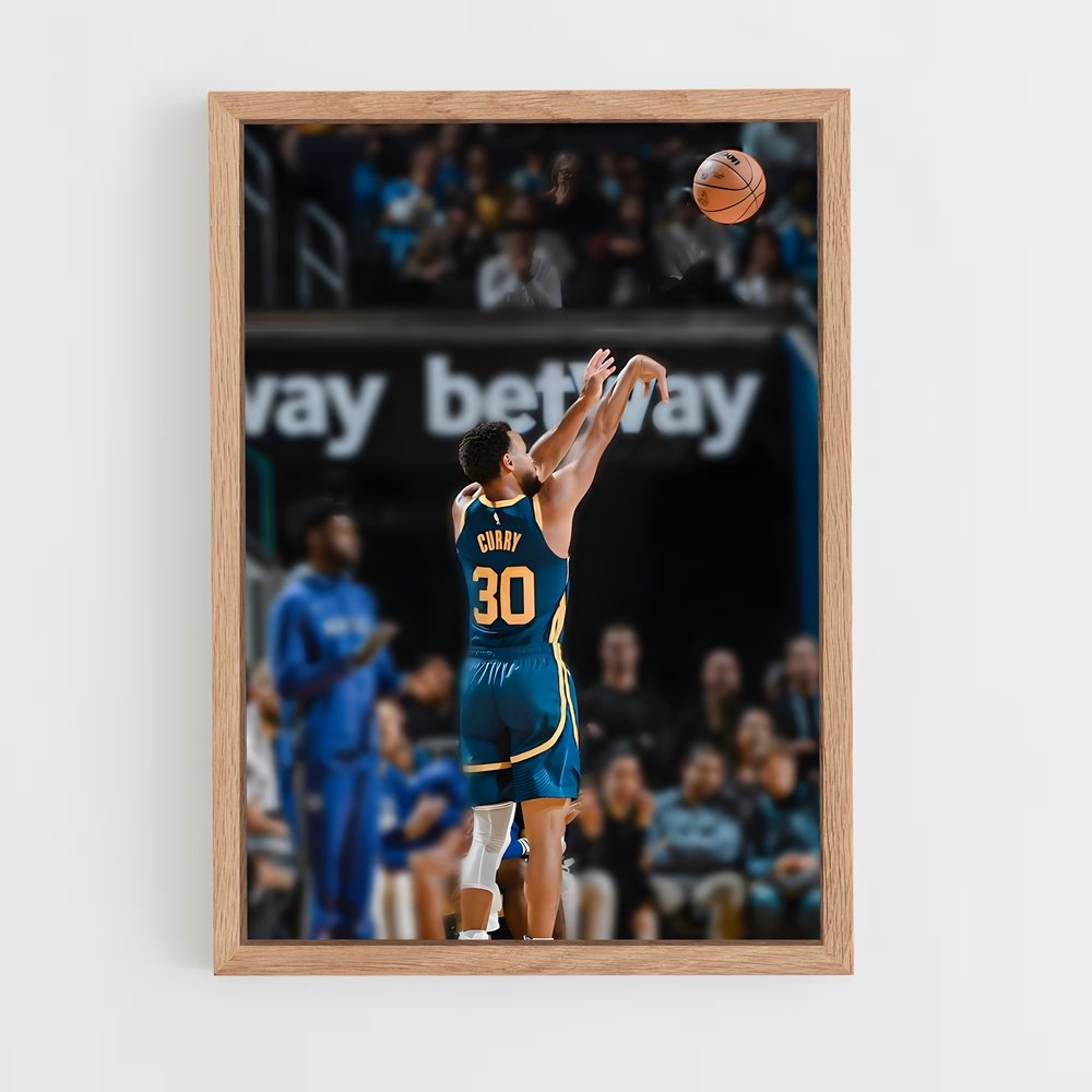 Poster Tir Stephen Curry – affiche Basketball (vue 4)