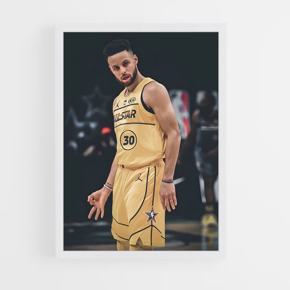Poster OK Stephen Curry – affiche Basketball (vue 3)