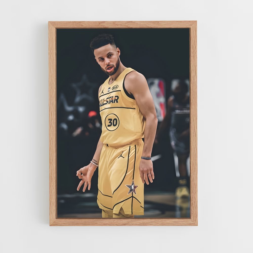 Poster OK Stephen Curry – affiche Basketball (vue 4)
