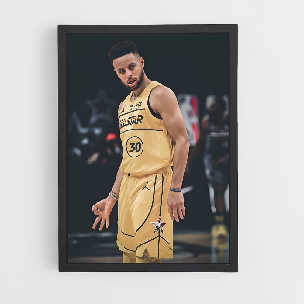 Poster OK Stephen Curry – affiche Basketball (vue 2)