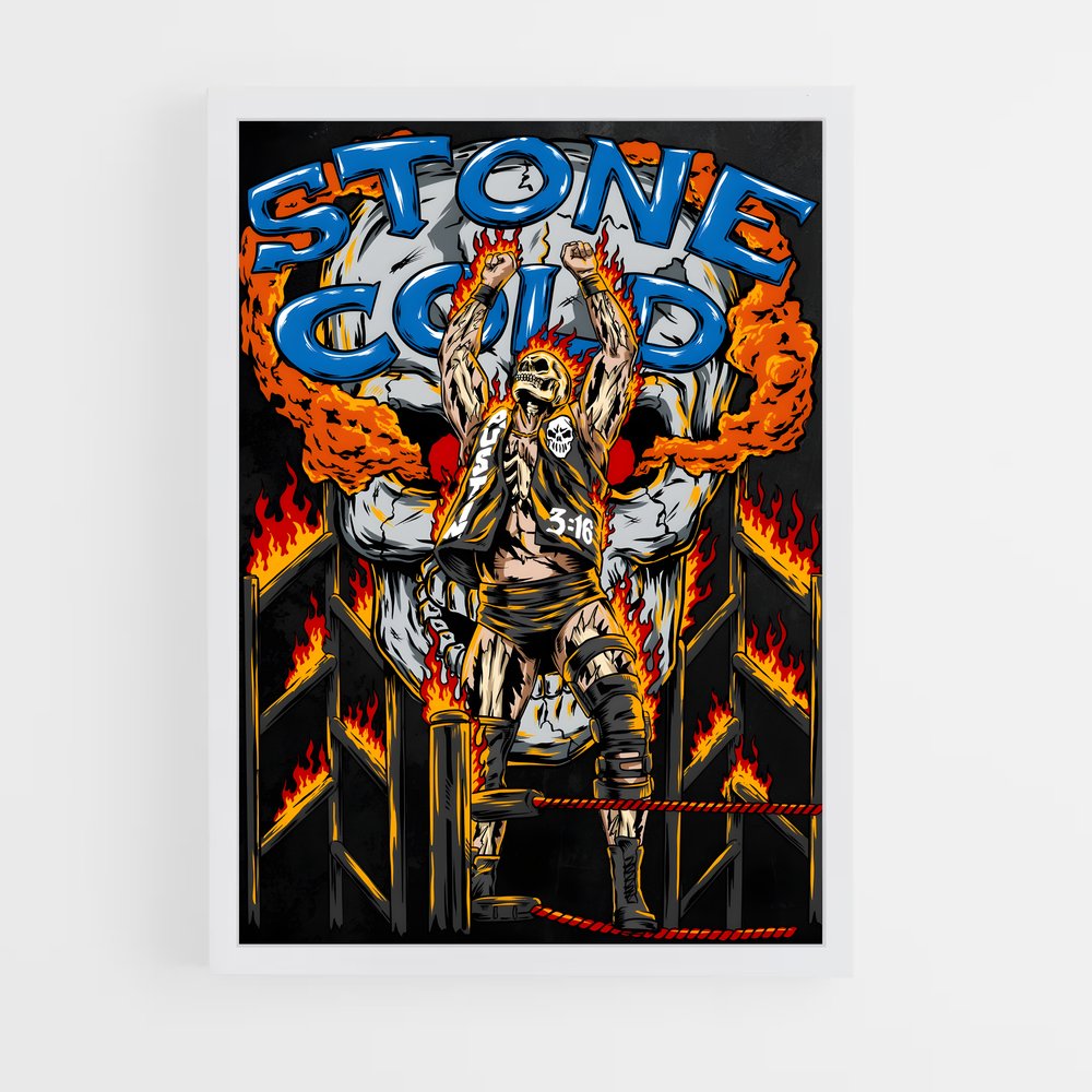 Poster Flamme et Crâne (vue 3)