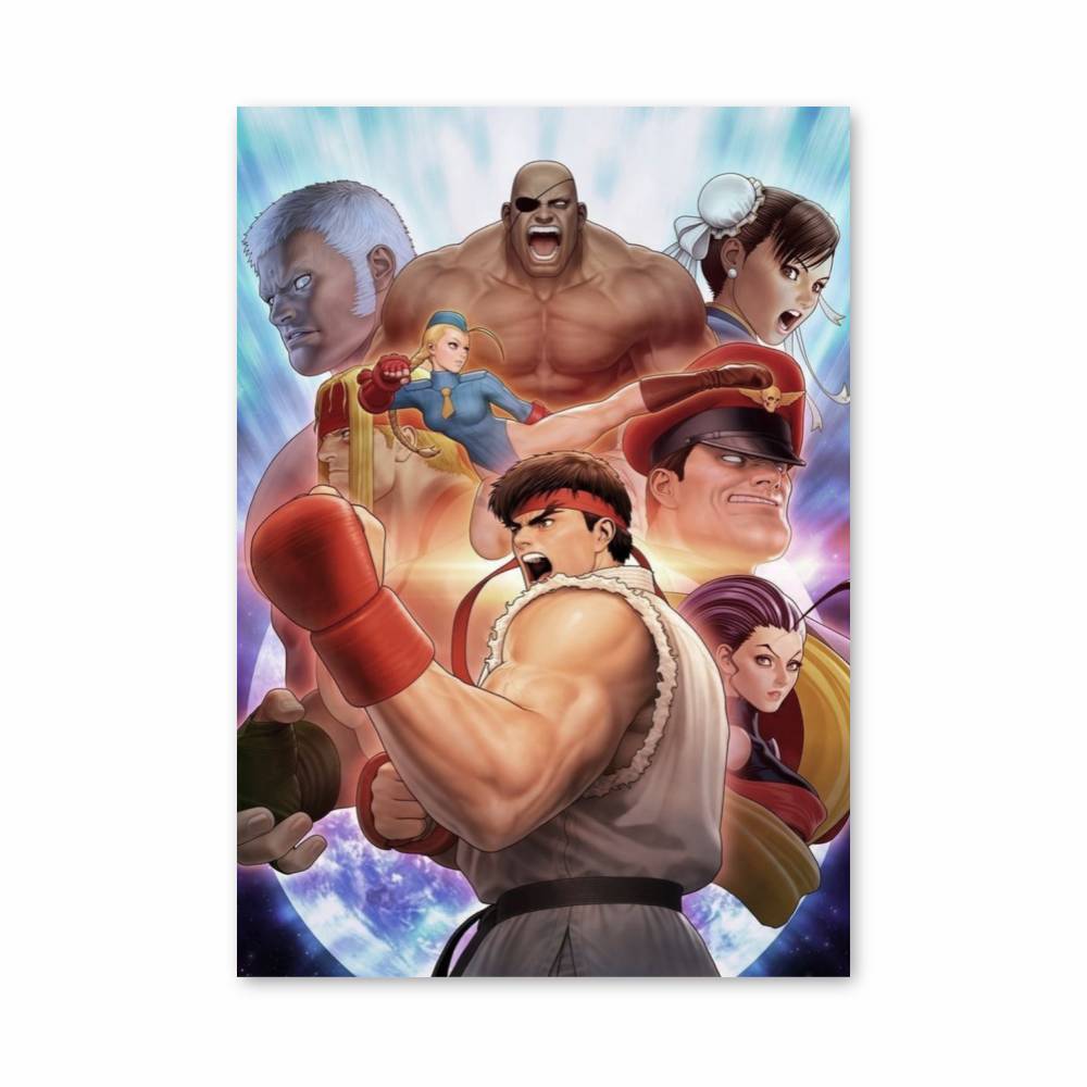 Poster Légendes du Combat – affiche Street Fighter