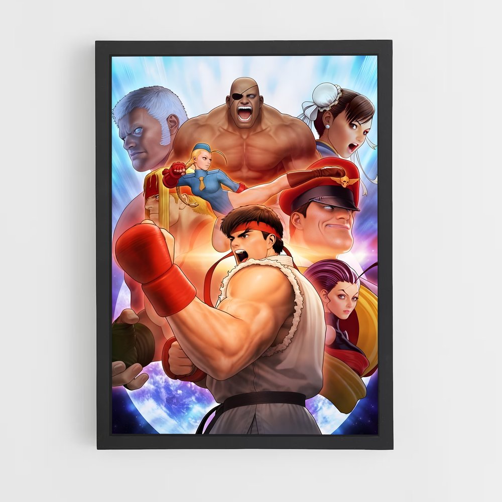 Poster Légendes du Combat – affiche Street Fighter (vue 2)