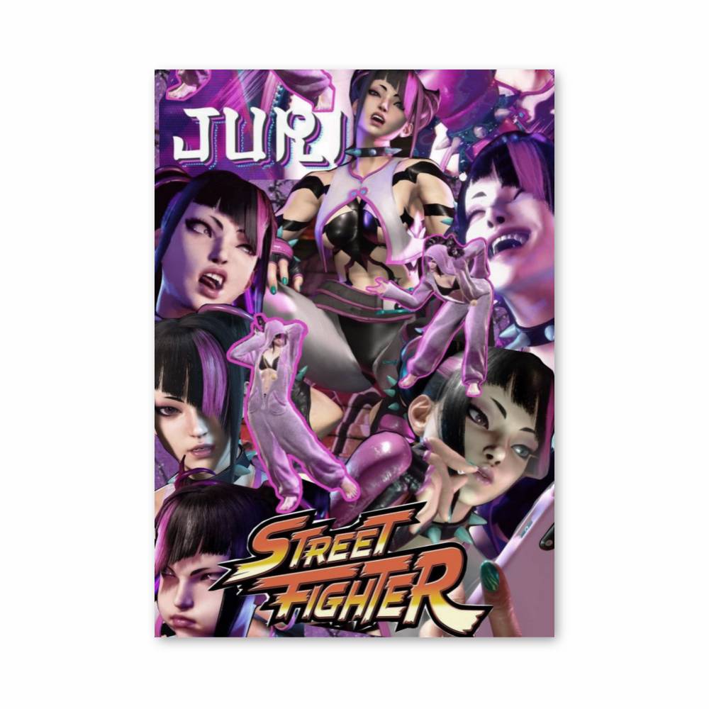 Poster Juri Combattante – affiche Street Fighter