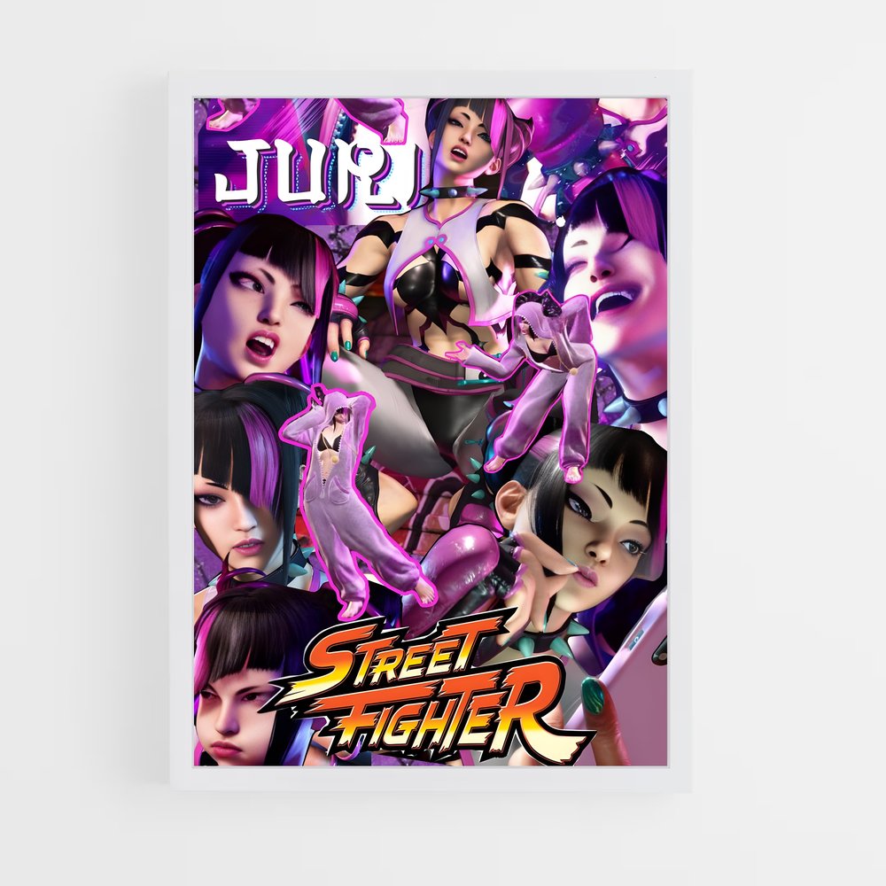 Poster Juri Combattante – affiche Street Fighter (vue 3)