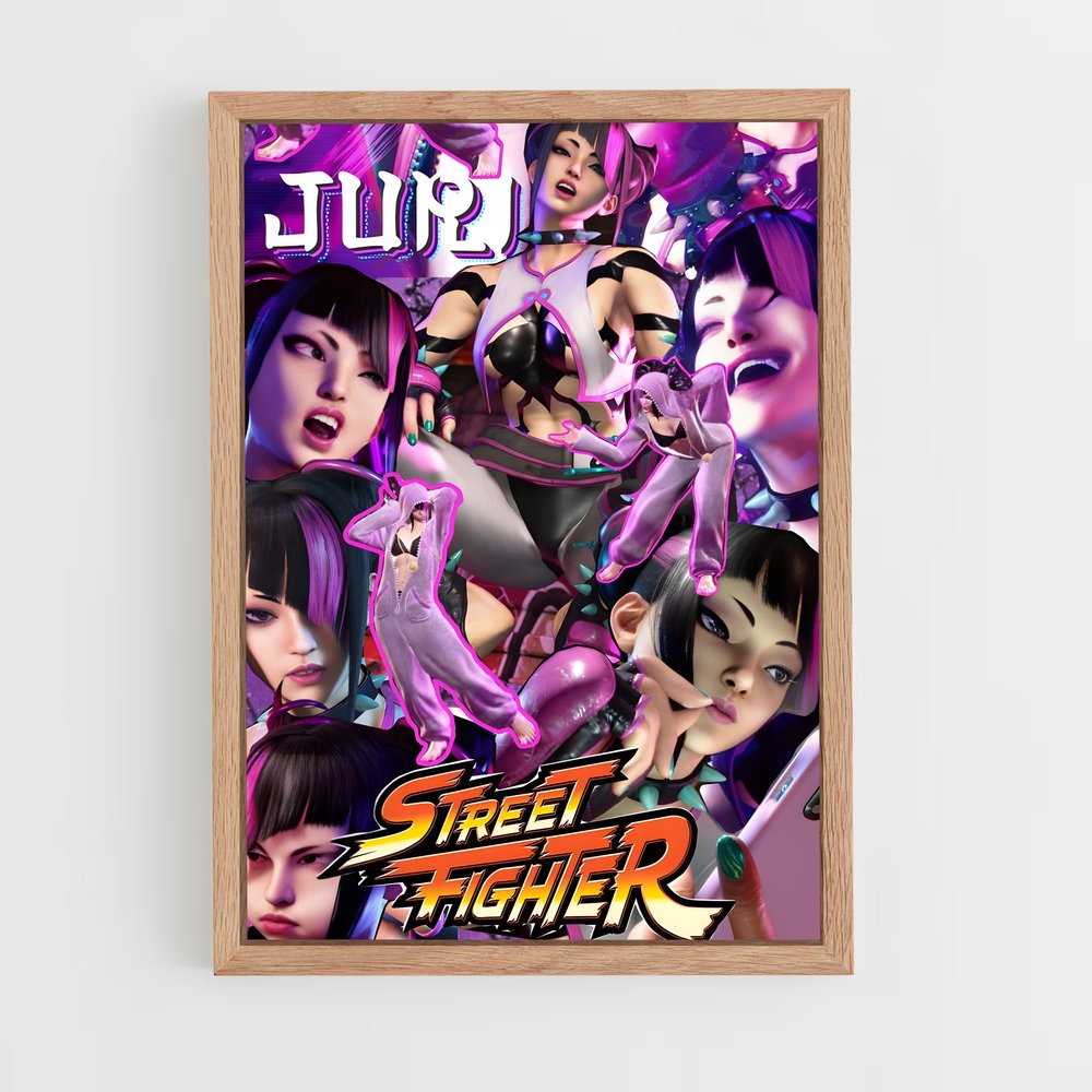 Poster Juri Combattante – affiche Street Fighter (vue 4)