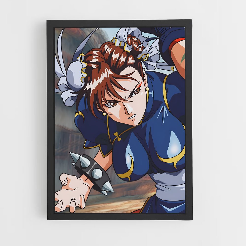 Poster Guerrière Dynamique – affiche Street Fighter (vue 2)