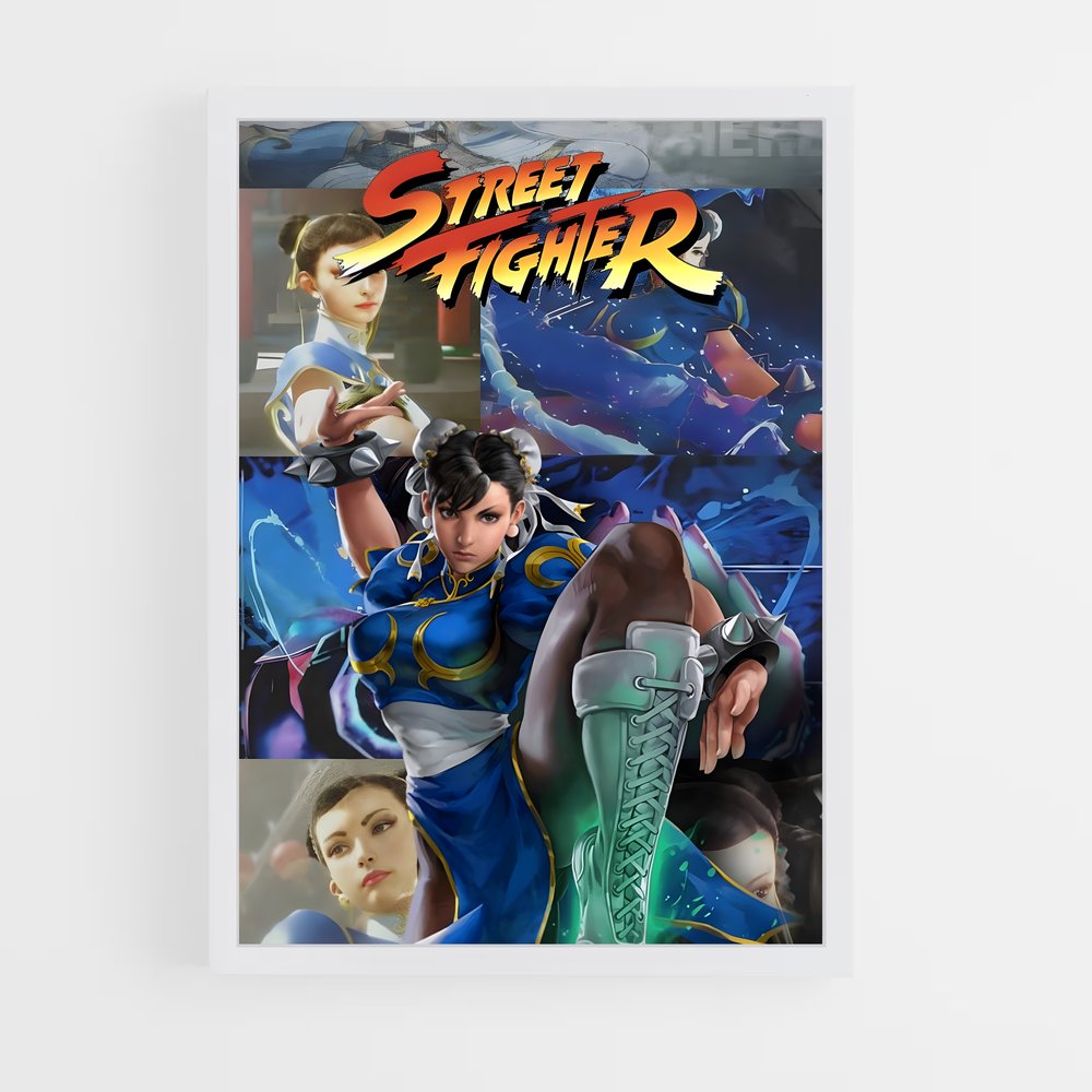 Poster Combat de Rue Chinois – affiche Street Fighter (vue 3)