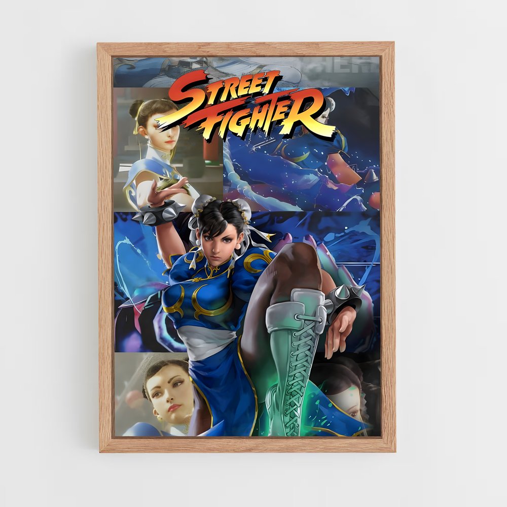 Poster Combat de Rue Chinois – affiche Street Fighter (vue 4)