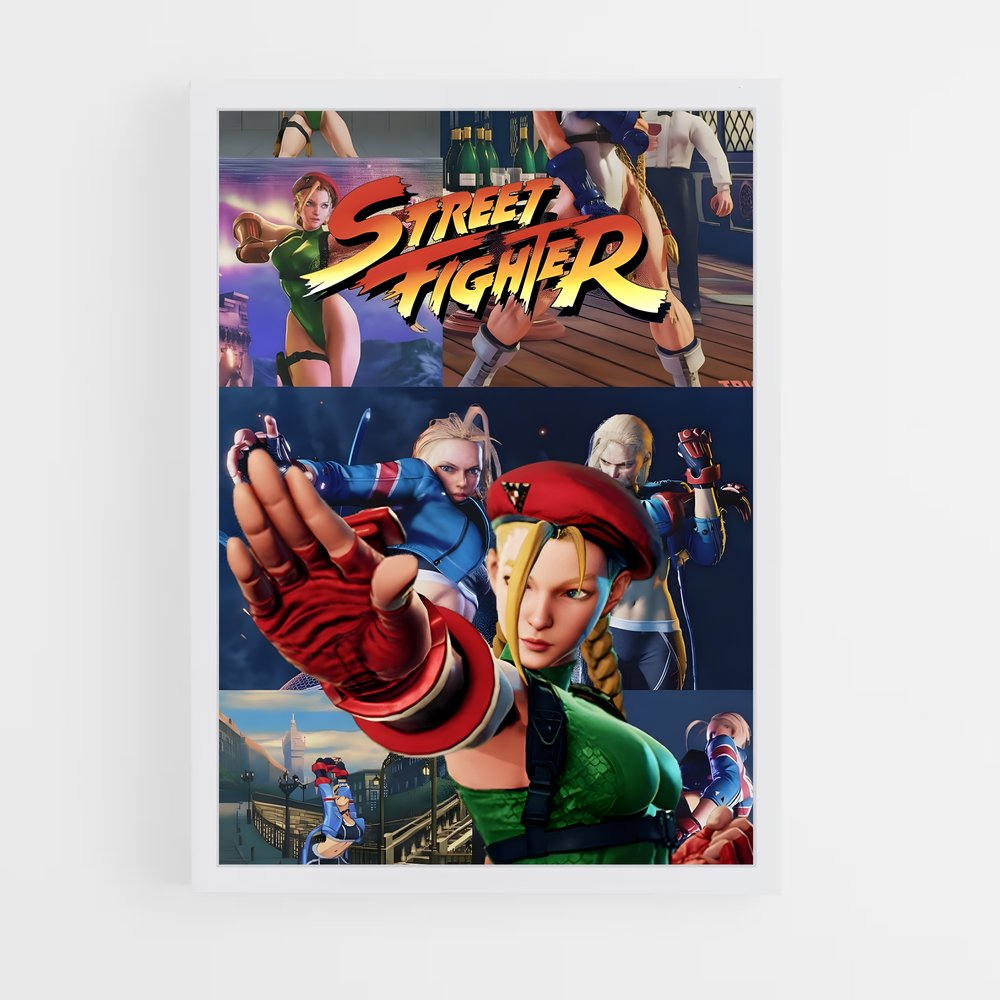 Poster Cammy Action – affiche Street Fighter (vue 3)