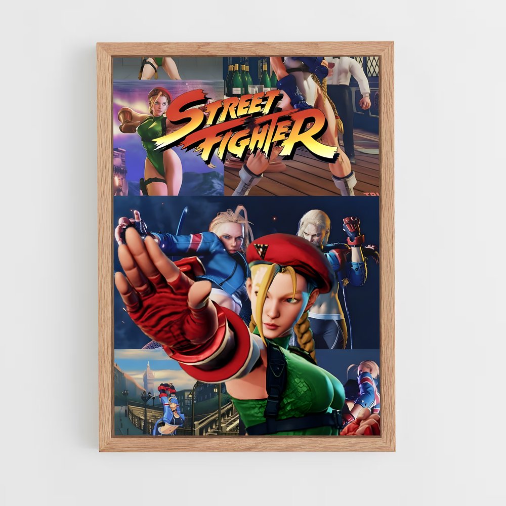 Poster Cammy Action – affiche Street Fighter (vue 4)