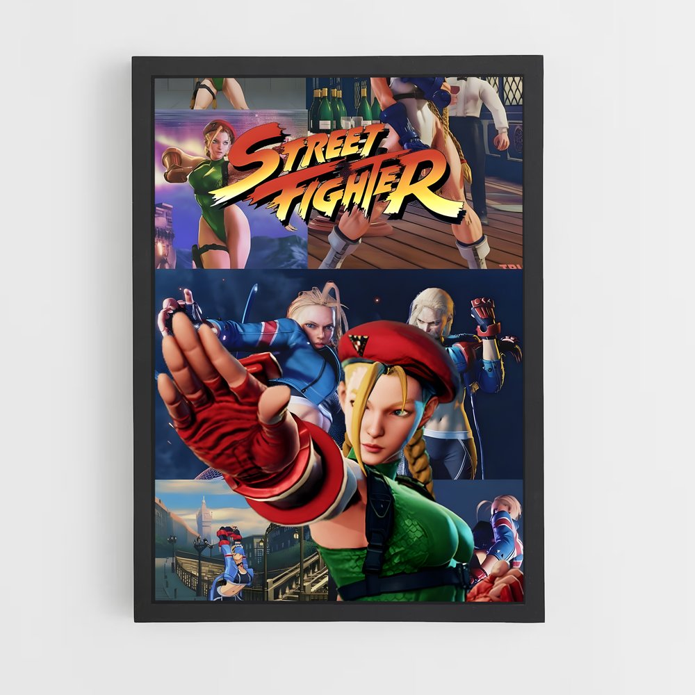 Poster Cammy Action – affiche Street Fighter (vue 2)