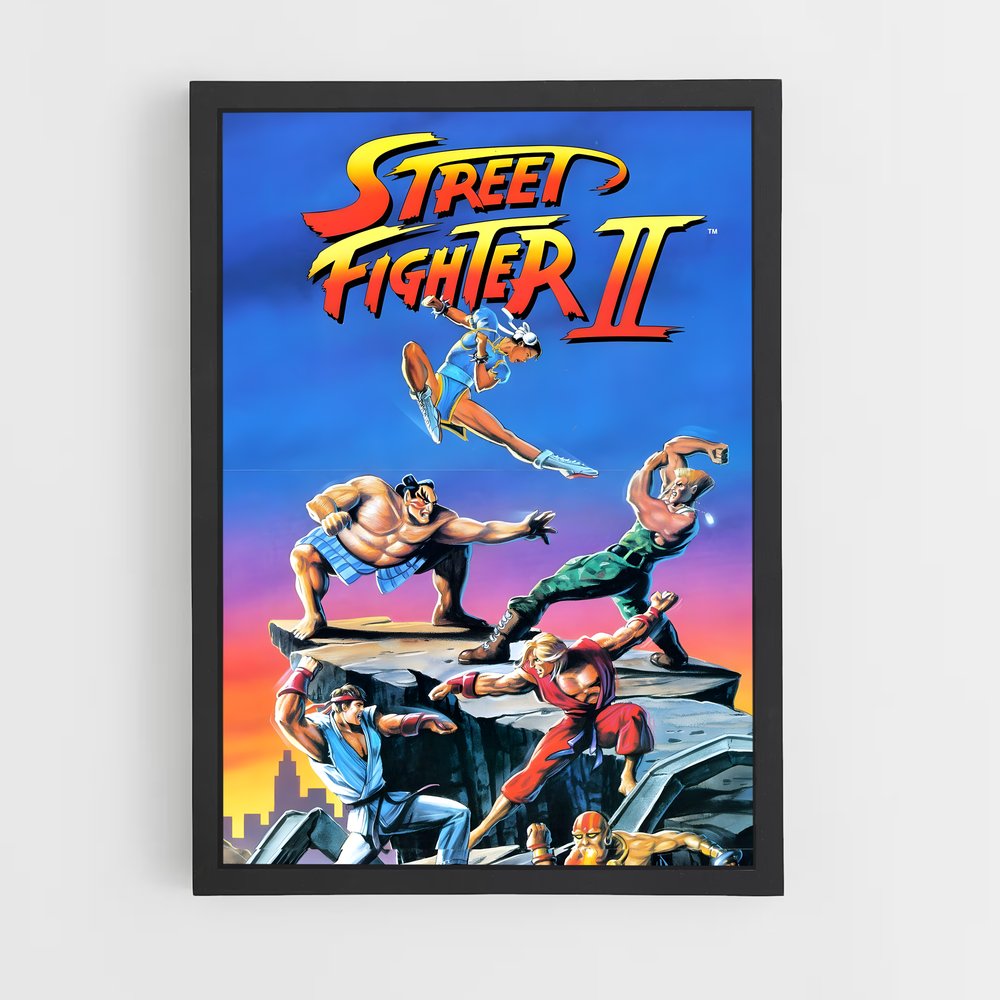 Poster Combattants Iconiques – affiche Street Fighter (vue 2)