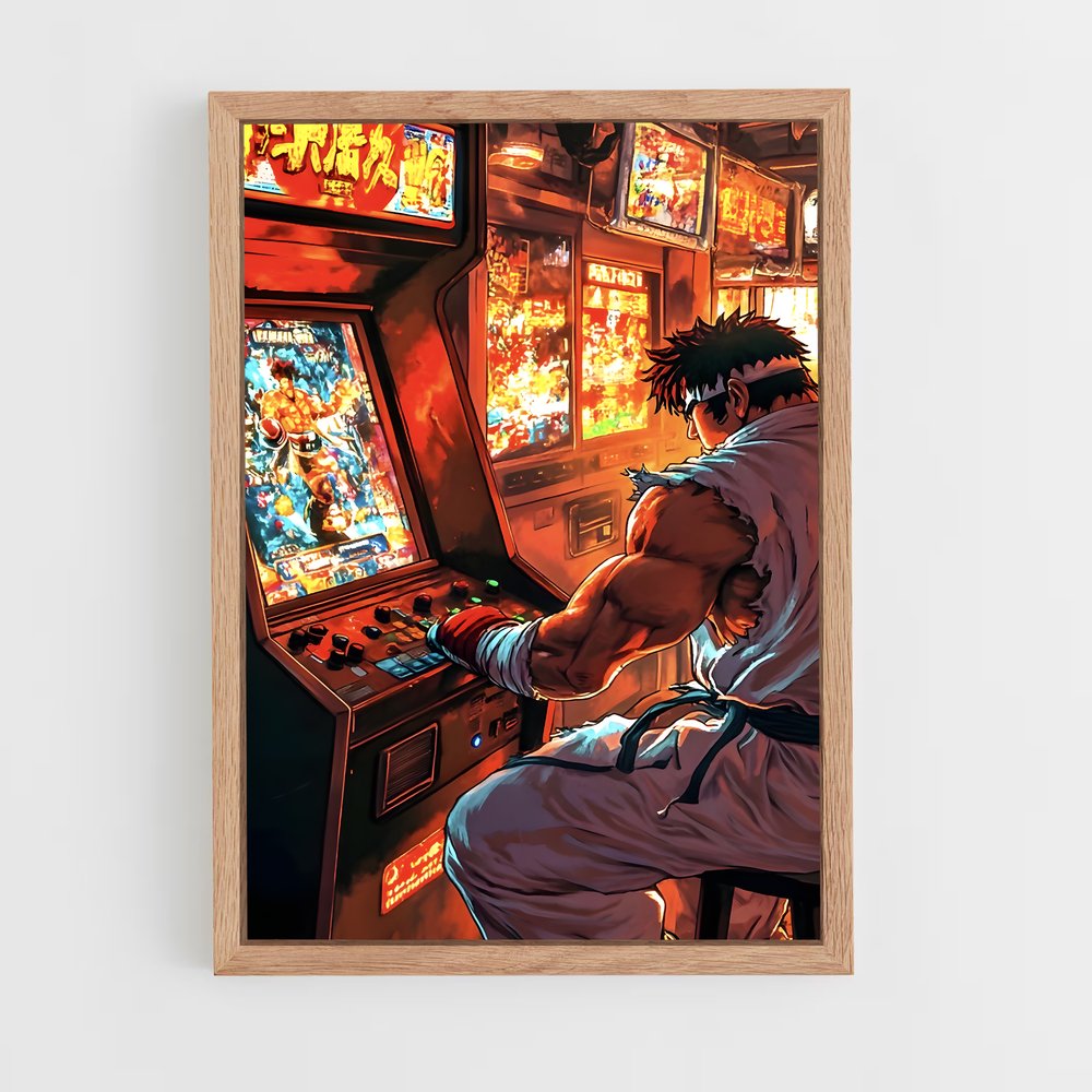 Poster Arcade Warrior – affiche Street Fighter (vue 4)