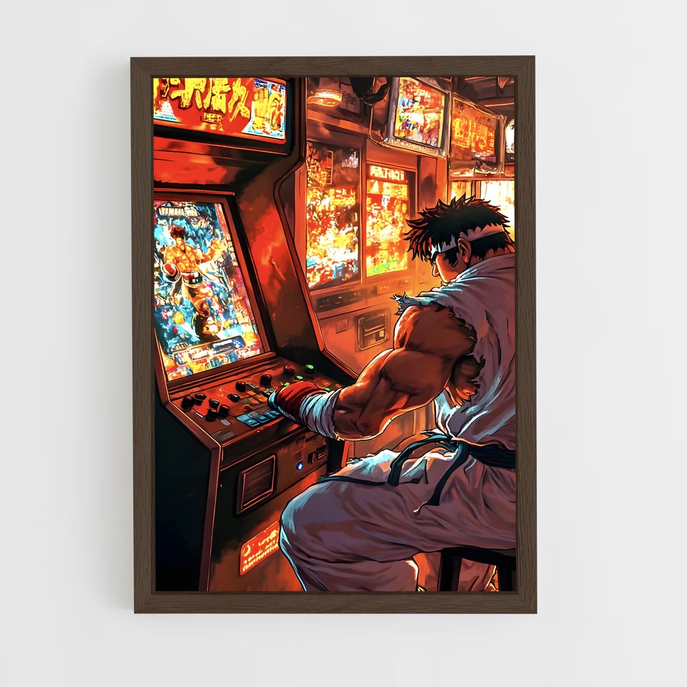 Poster Arcade Warrior – affiche Street Fighter (vue 5)