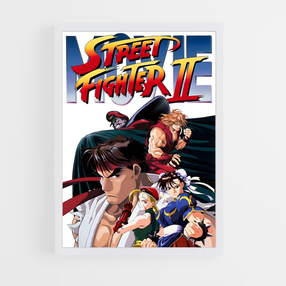 Poster Combat Street II – affiche Street Fighter (vue 3)