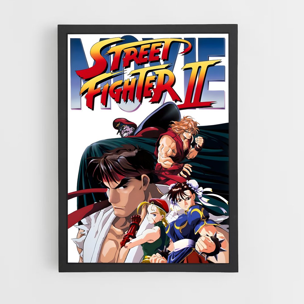 Poster Combat Street II – affiche Street Fighter (vue 2)