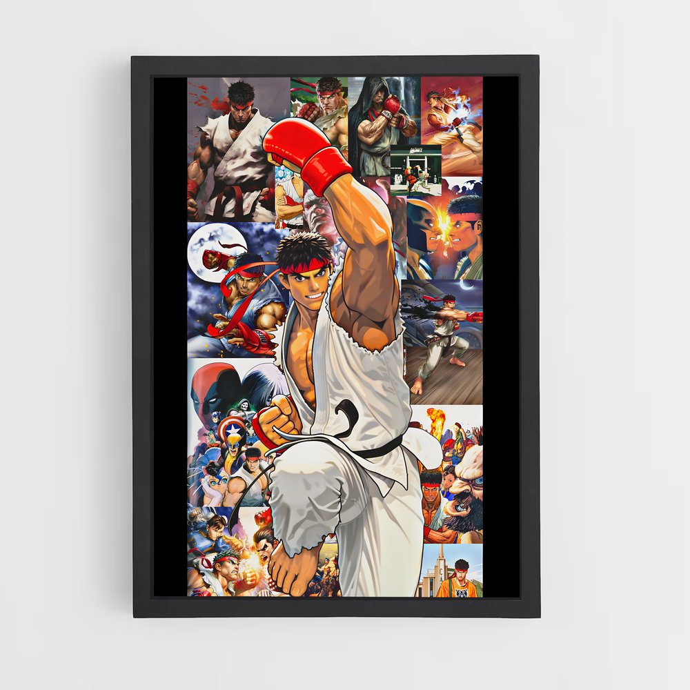 Poster Combat de Rue Légendaire – affiche Street Fighter (vue 2)