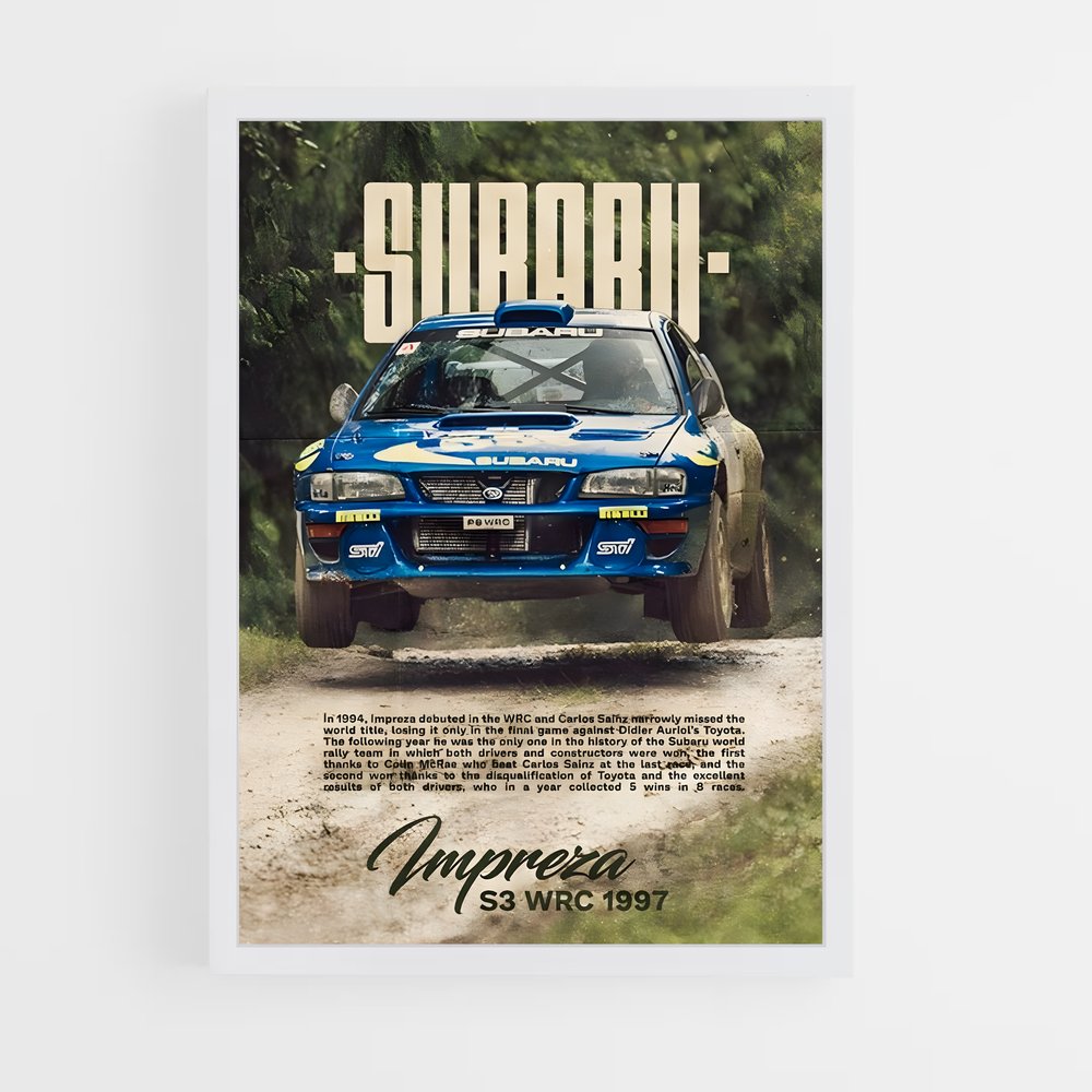 Poster Impreza Rally 1997 – affiche Subaru (vue 3)