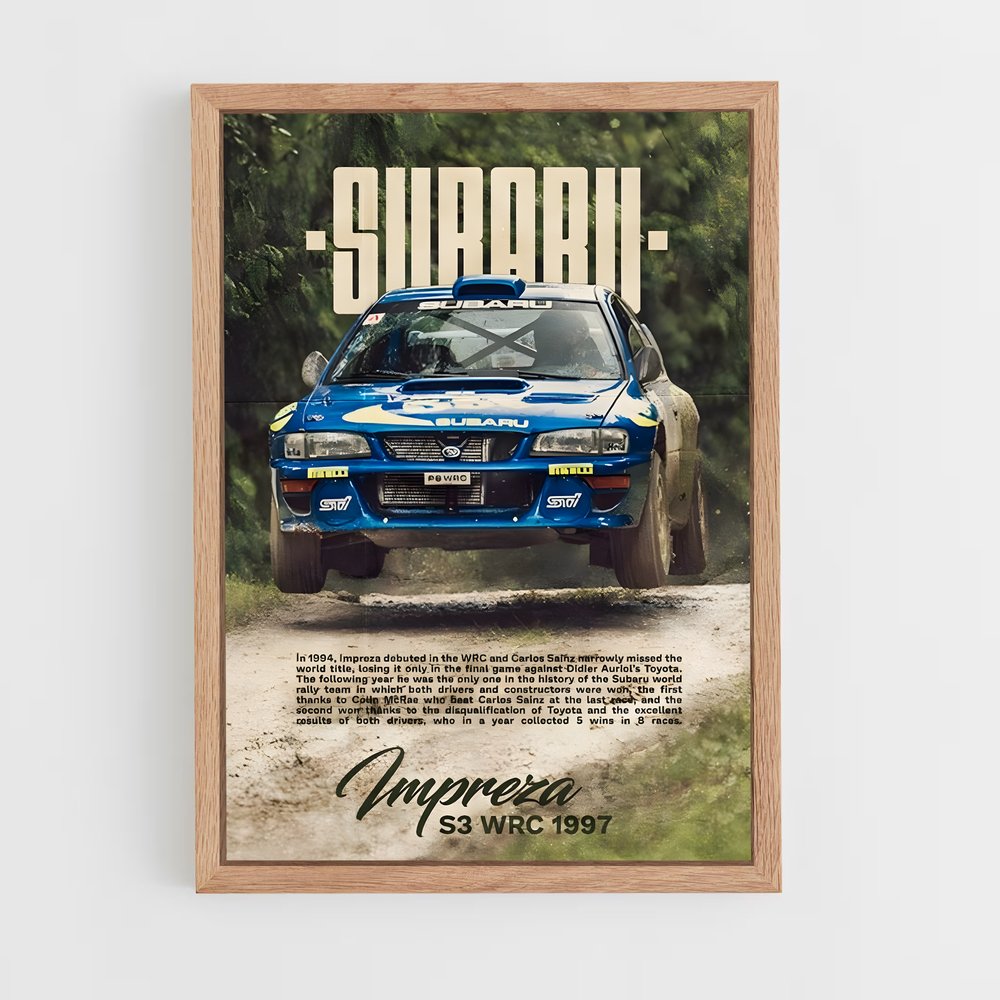 Poster Impreza Rally 1997 – affiche Subaru (vue 4)